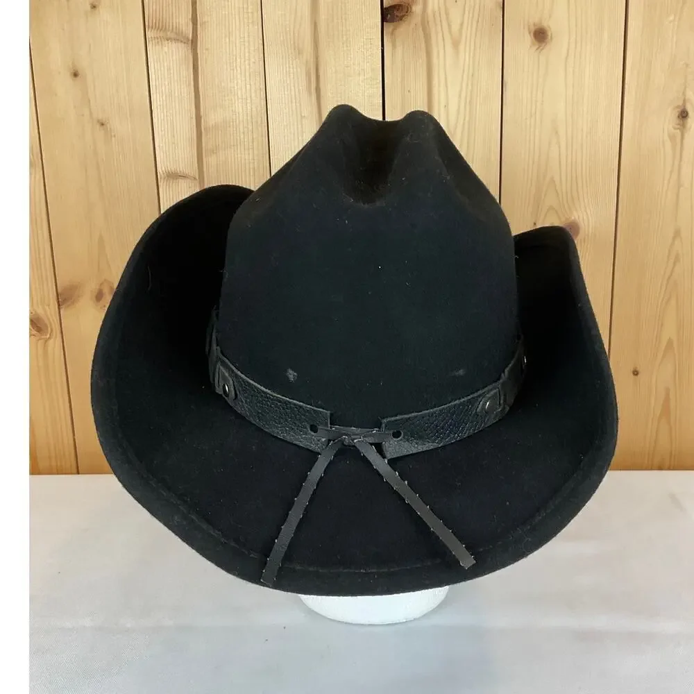 Cody James Boys' Sidekick Felt Cowboy Hat, Black - Size XL